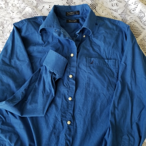 Nautica  Blue Cordory Button Down - Picture 7 of 7